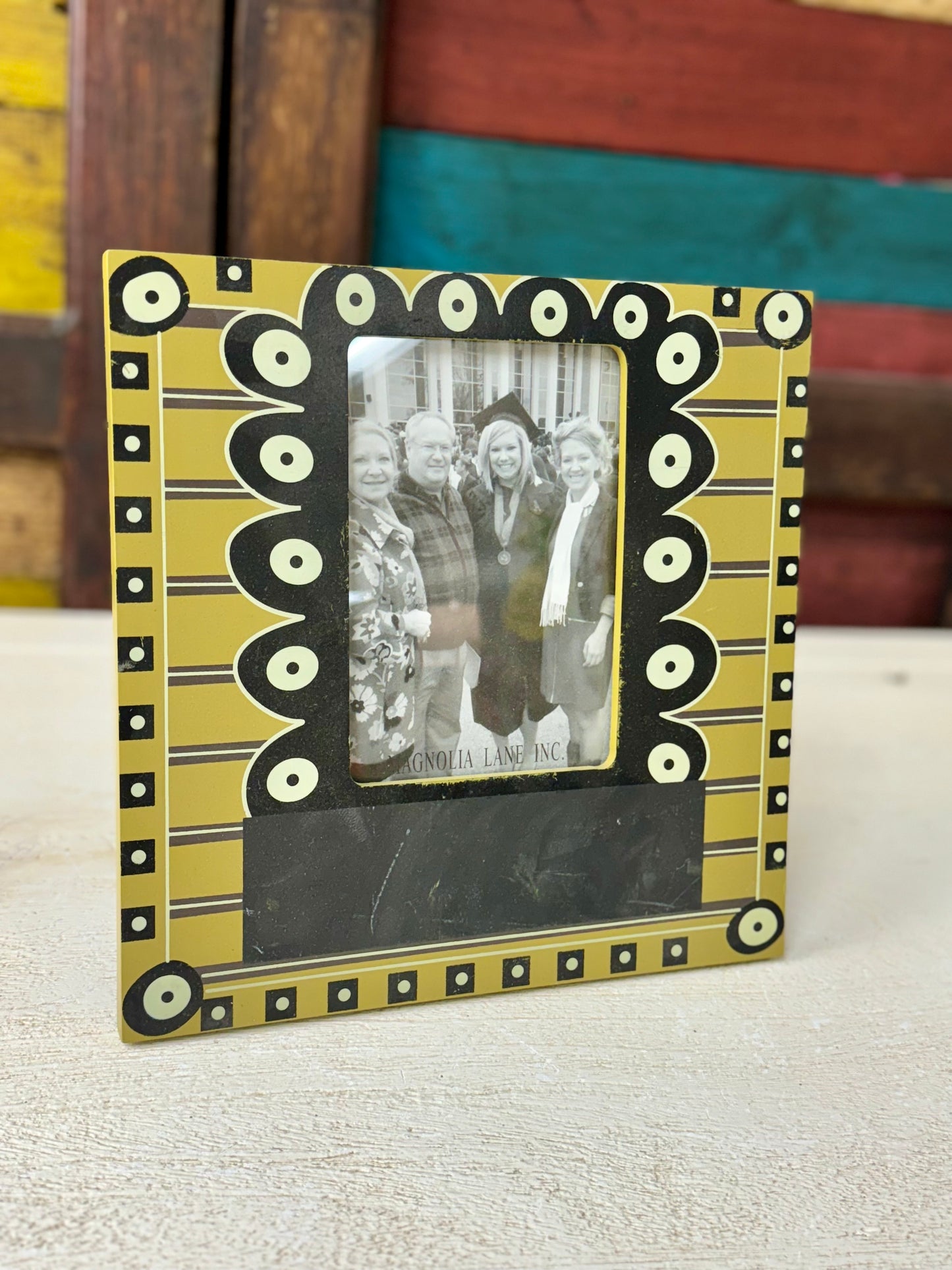 10 Inch By 10 Inch Green and Black Chalkboard Frame Magnolia Lane