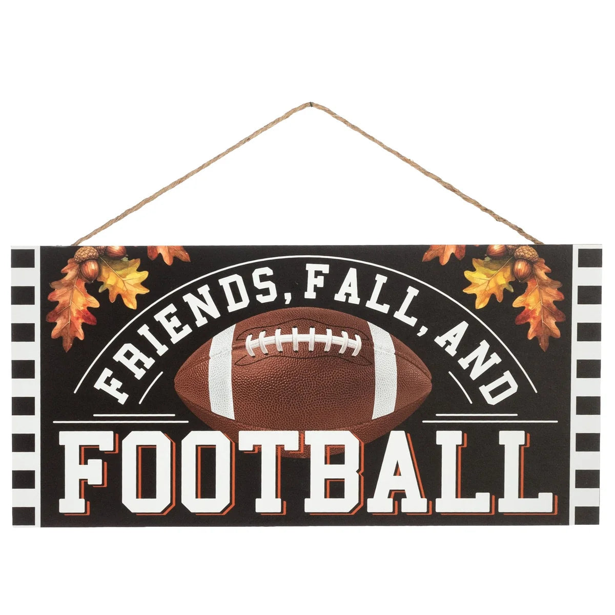 12.5 Inch Friends, Fall And Football Wood Sign