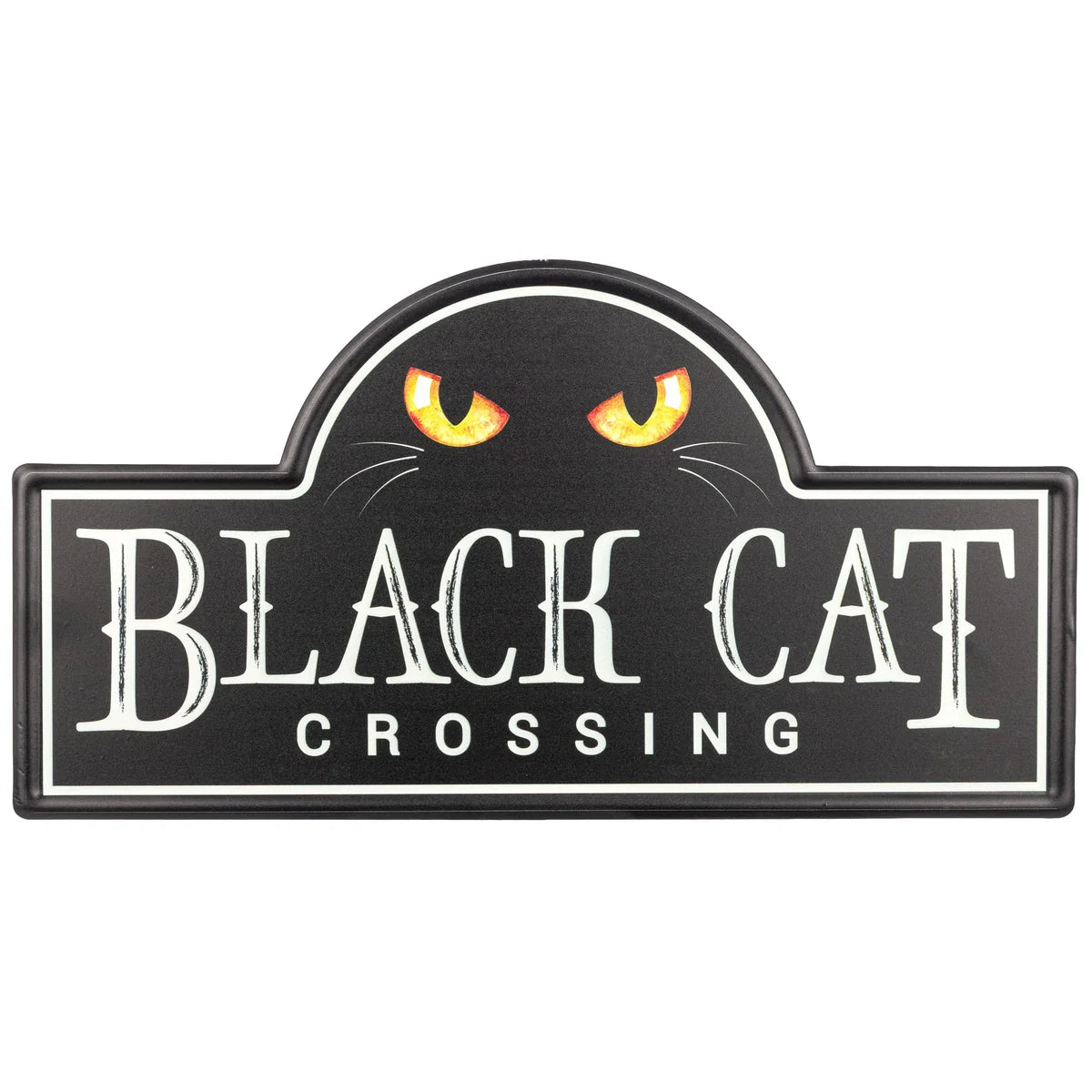 15 Inch Black Cat Street Sign