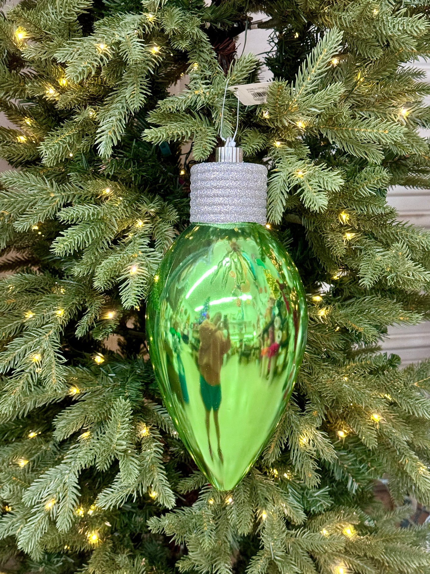 12 Inch Limeade Shatterproof C9 Lightbulb With Silver Cap