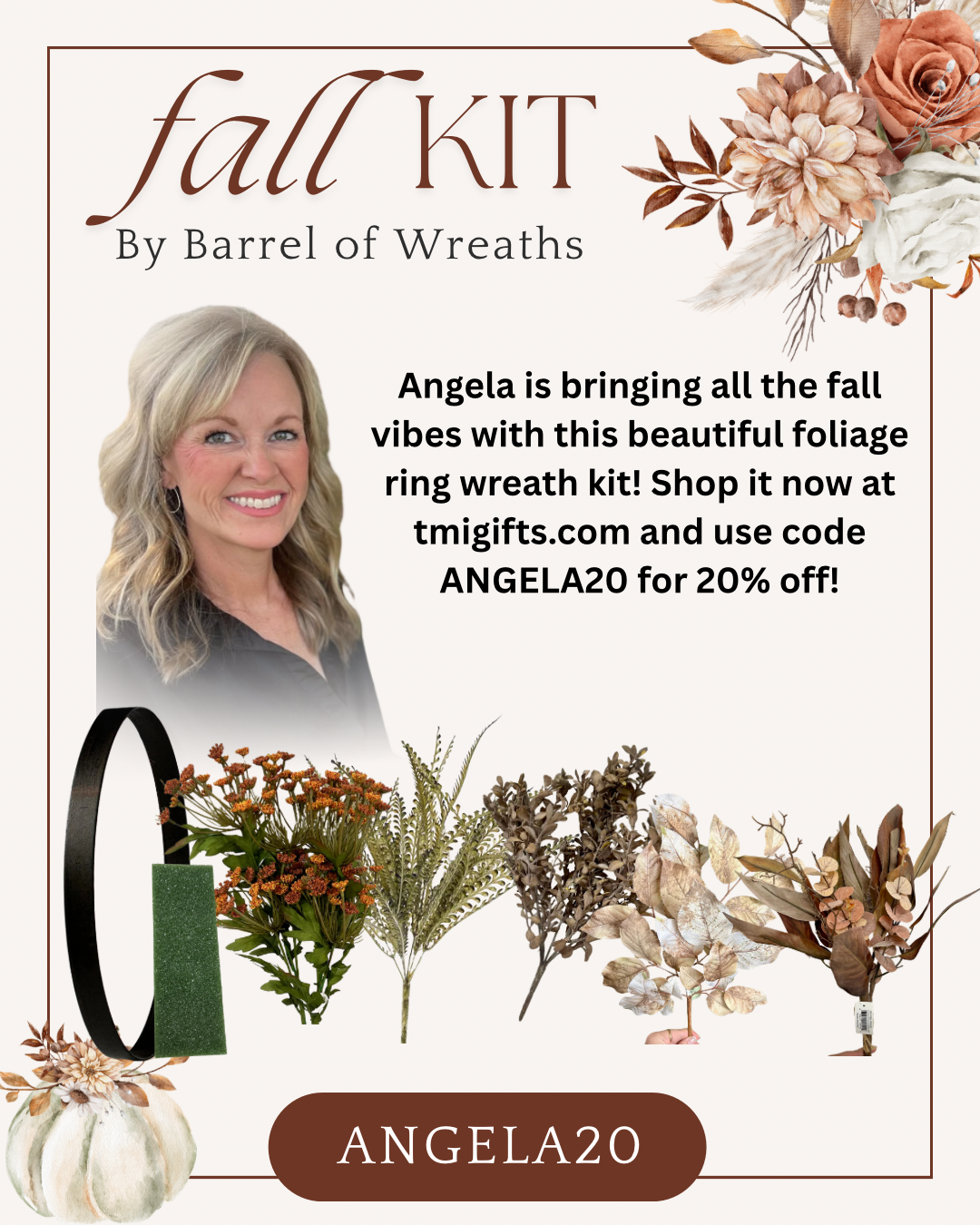 Fall Wreath Kit By Barrel Of Wreaths