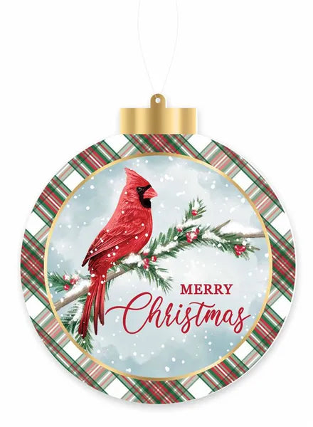 5.5 Inch Double Sided Christmas Cardinal Ornament