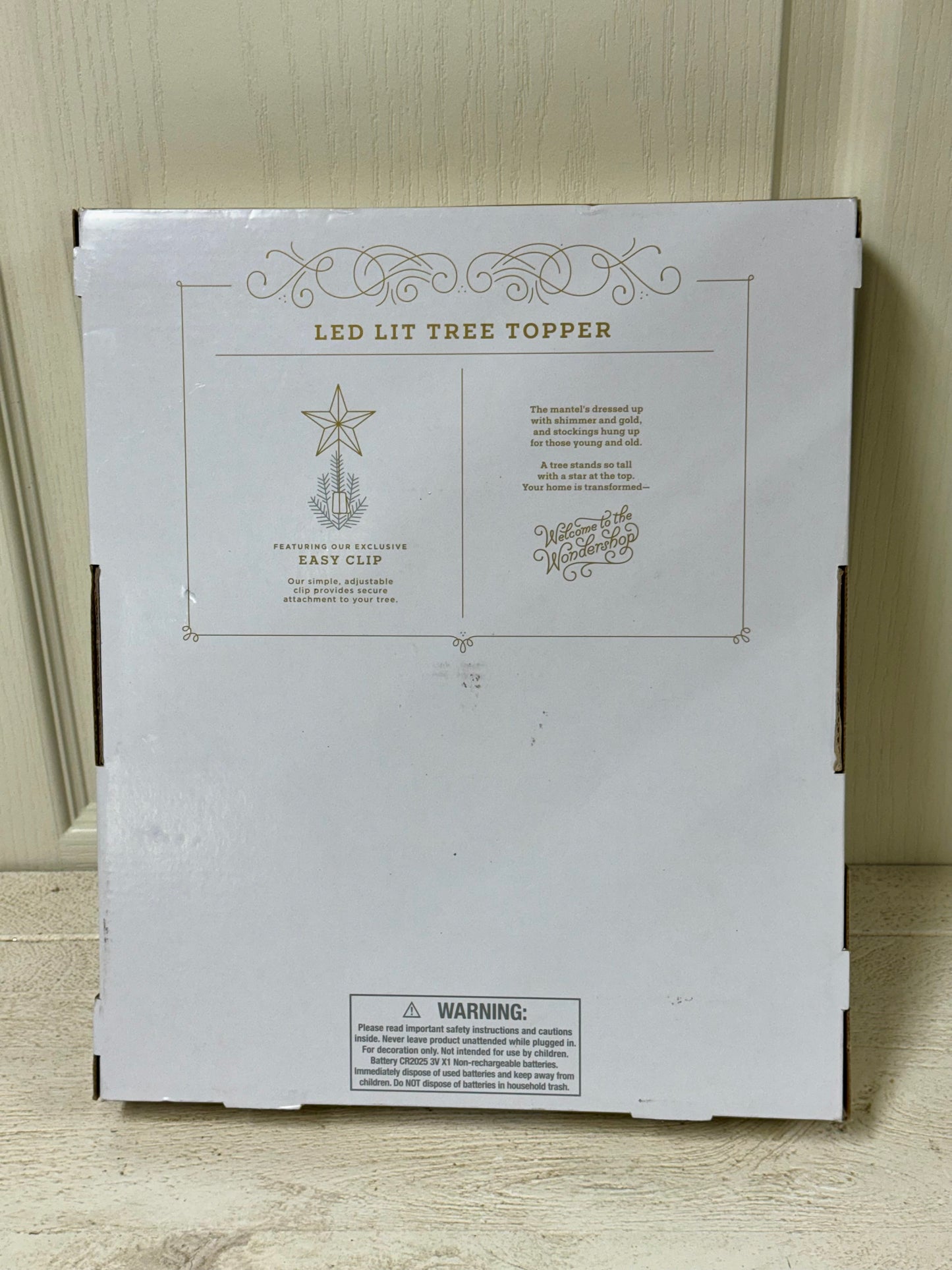 Wondershop At Target Silver LED Lit Tree Topper