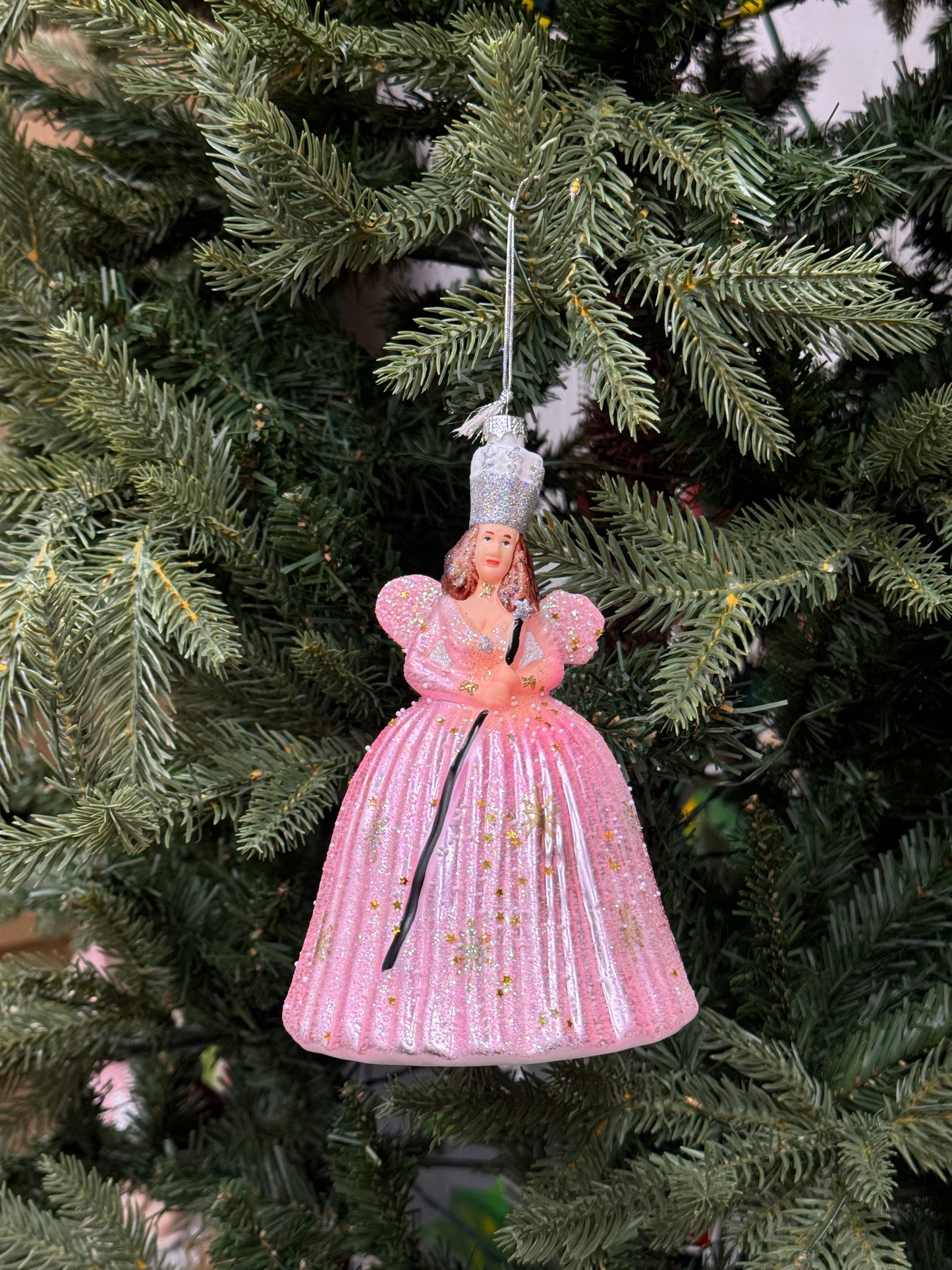 Glinda From Wicked Glass Ornament