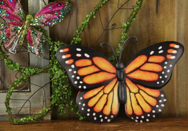 Metal Embossed Monarch Sign