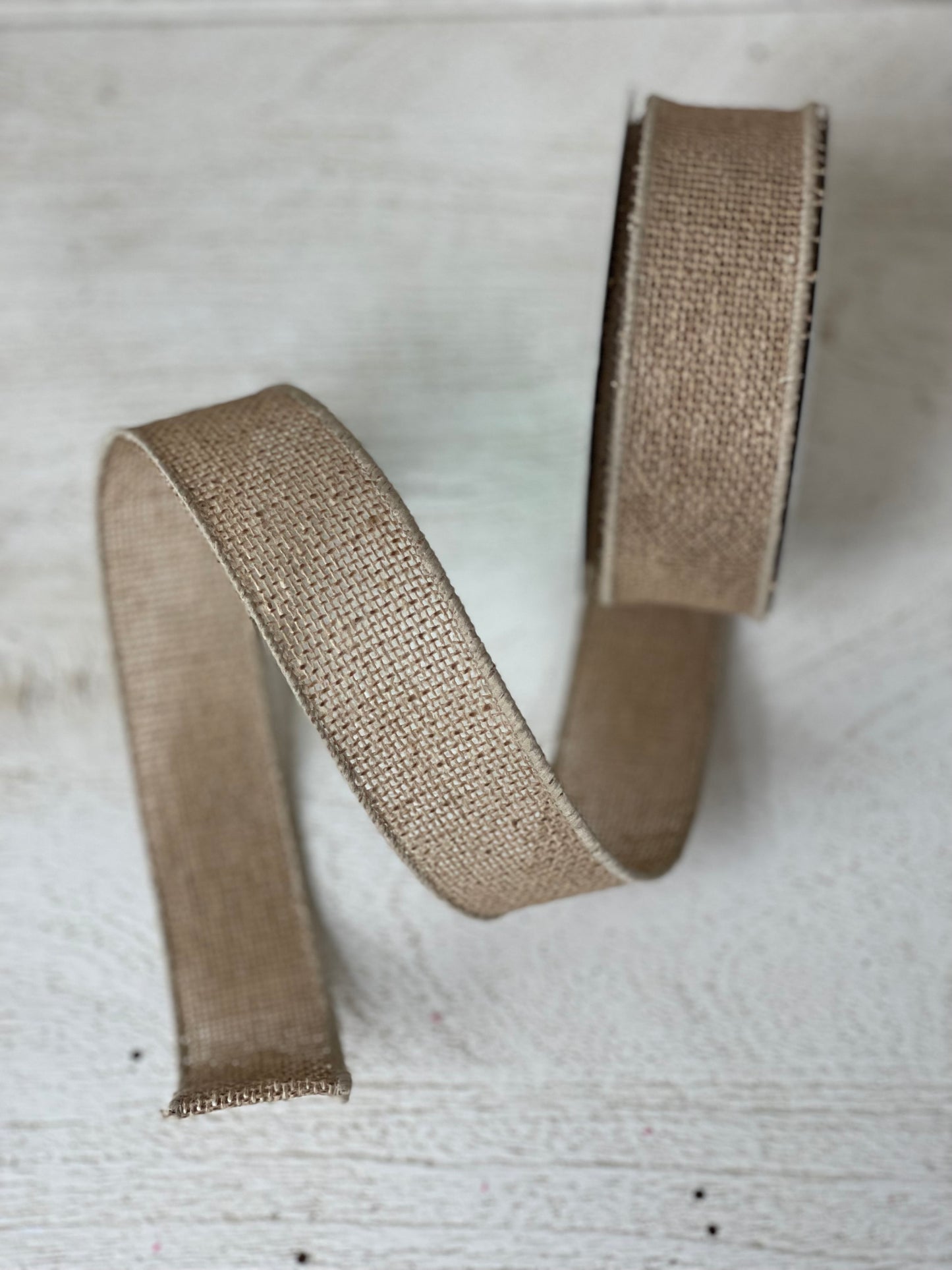 1.5 Inch By 10 Yard Faux Natural Burlap Ribbon