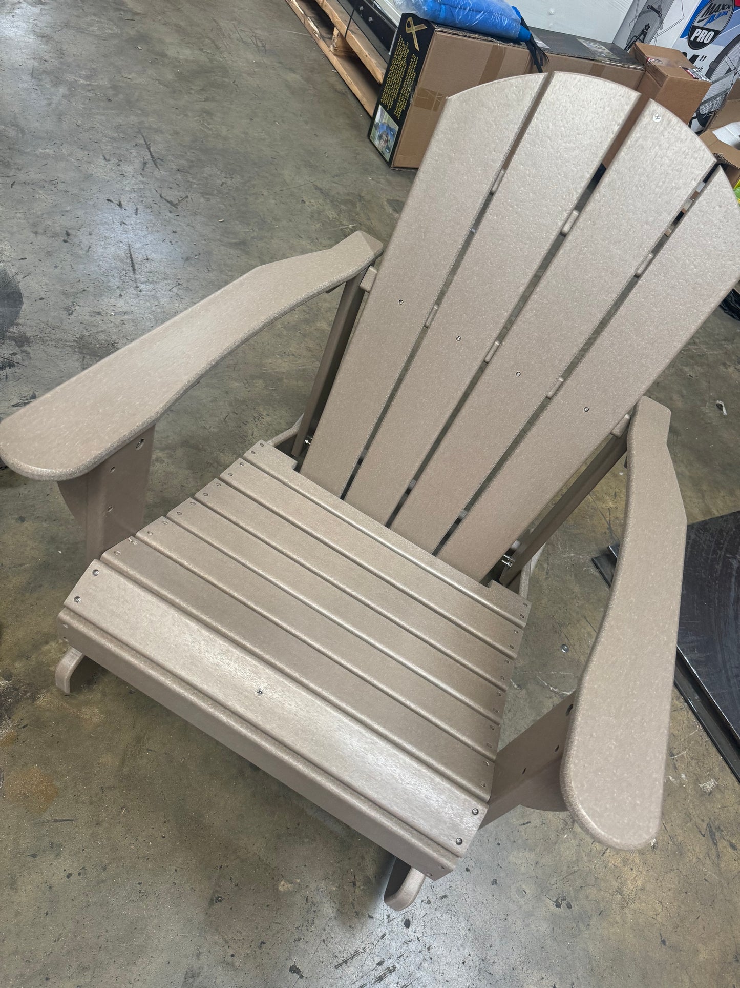 Trappers Peak Teak Adirondack Rocking Chair
