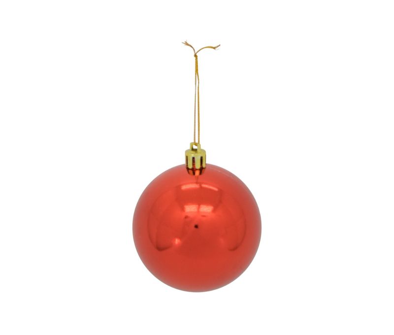 2.75 Inch Red 8 Piece Boxed Ornament Set