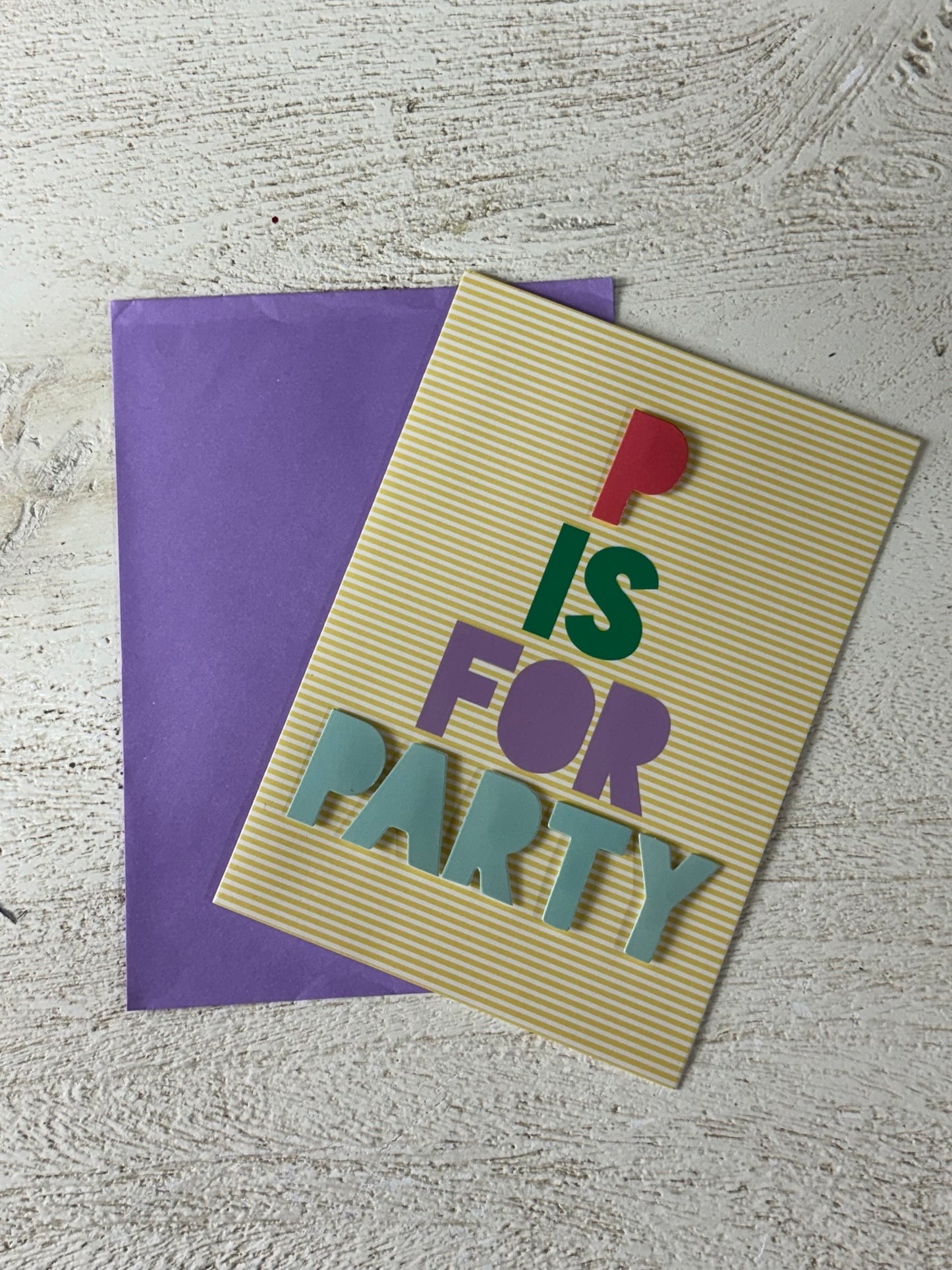 P Is For Party Birthday Cards