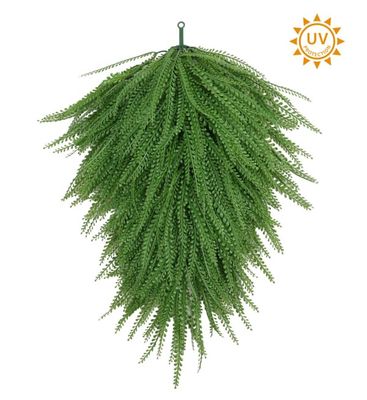 32 Inch Green Bead Grass Teardrop