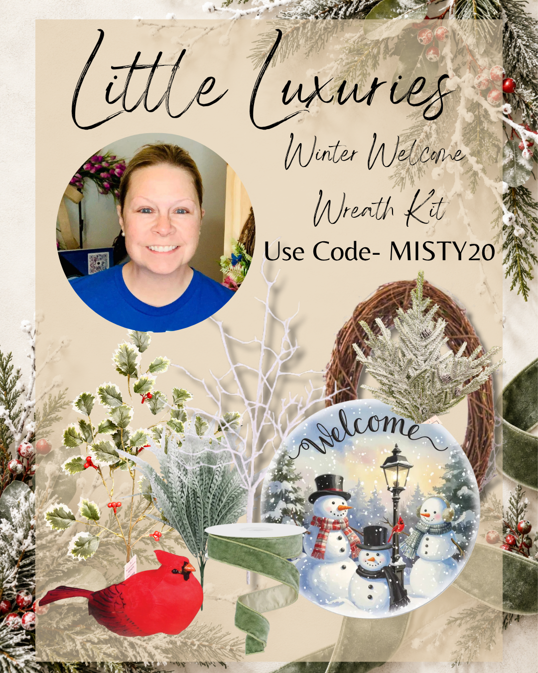 Little Luxuries Winter Welcome Wreath Kit