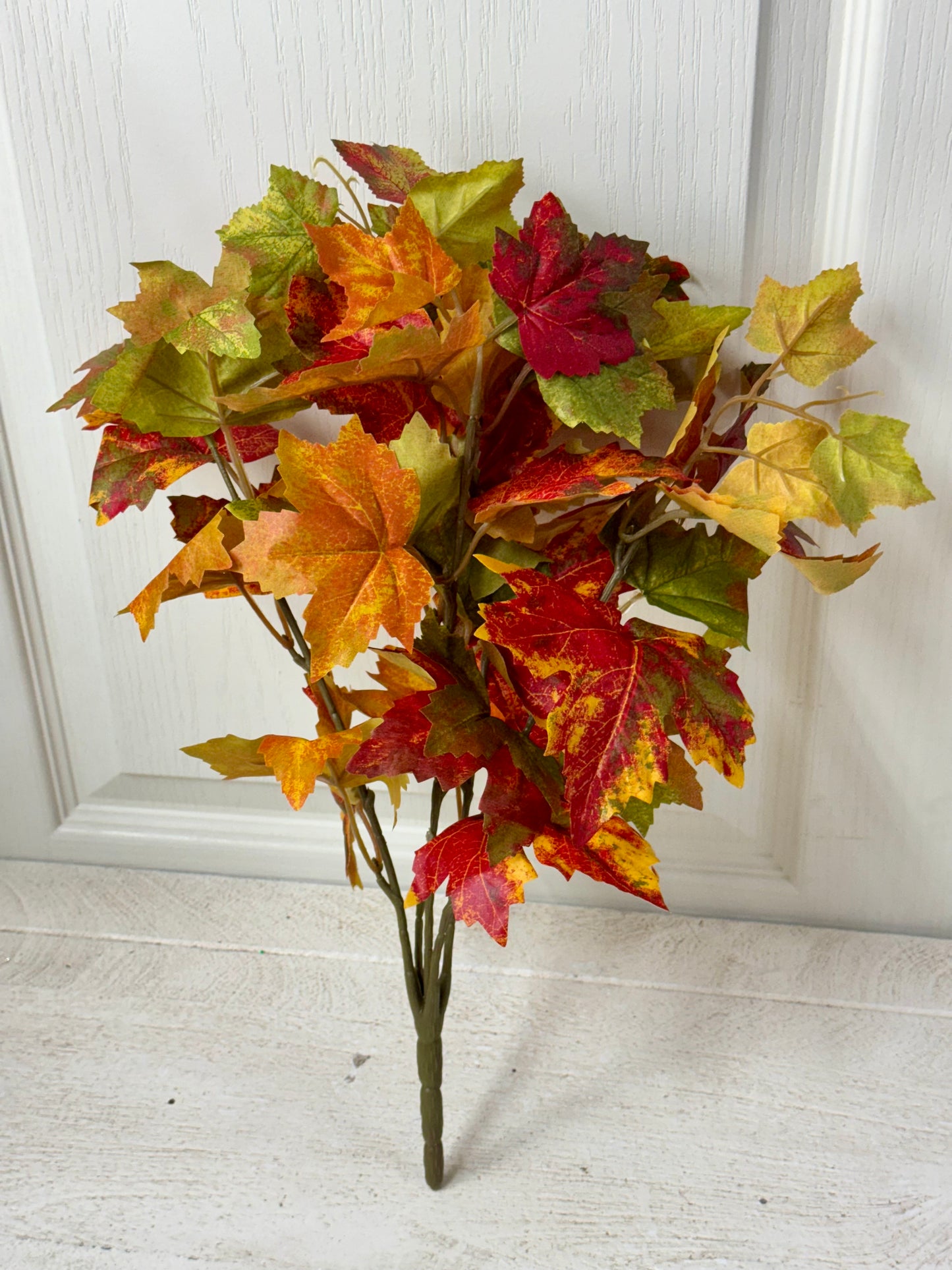 16 Inch Orange Red Green Maple Bush