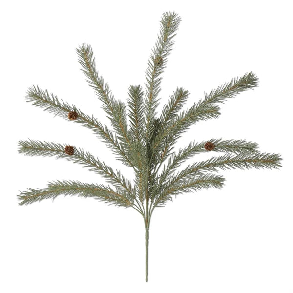 25 Inch Green Pine Bush With Small Pinecones