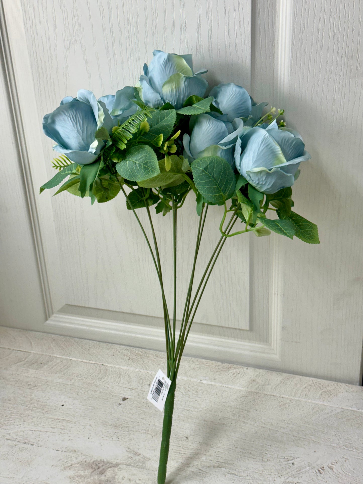 19 Inch Light Blue Rose Bush