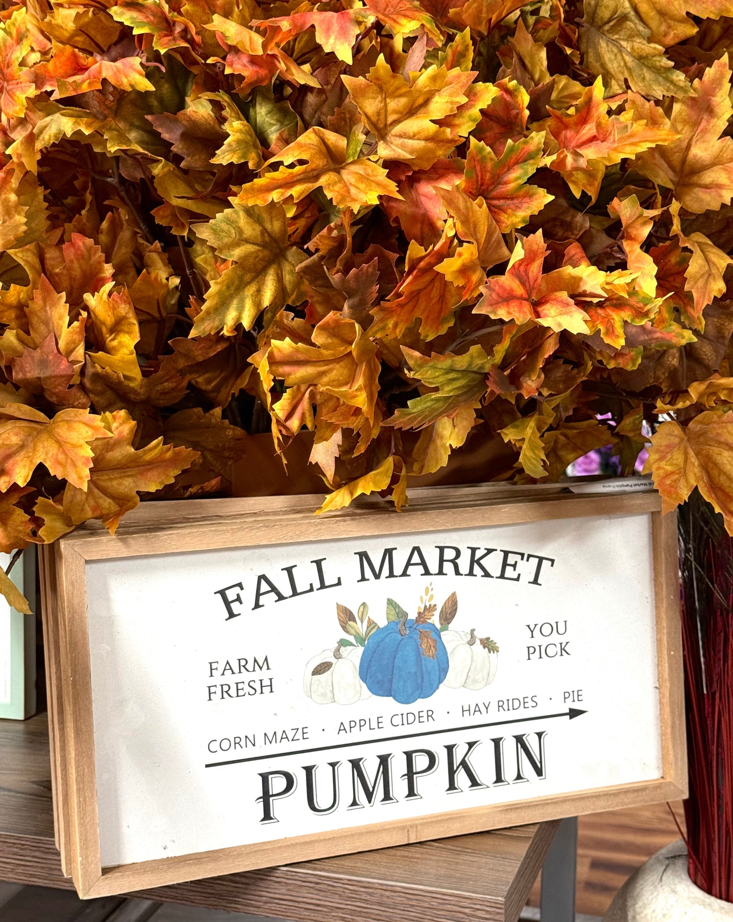 Fall Market Pumpkin Frame