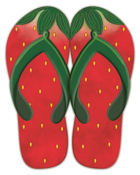12.75 Inch Metal Flip Flops Sign