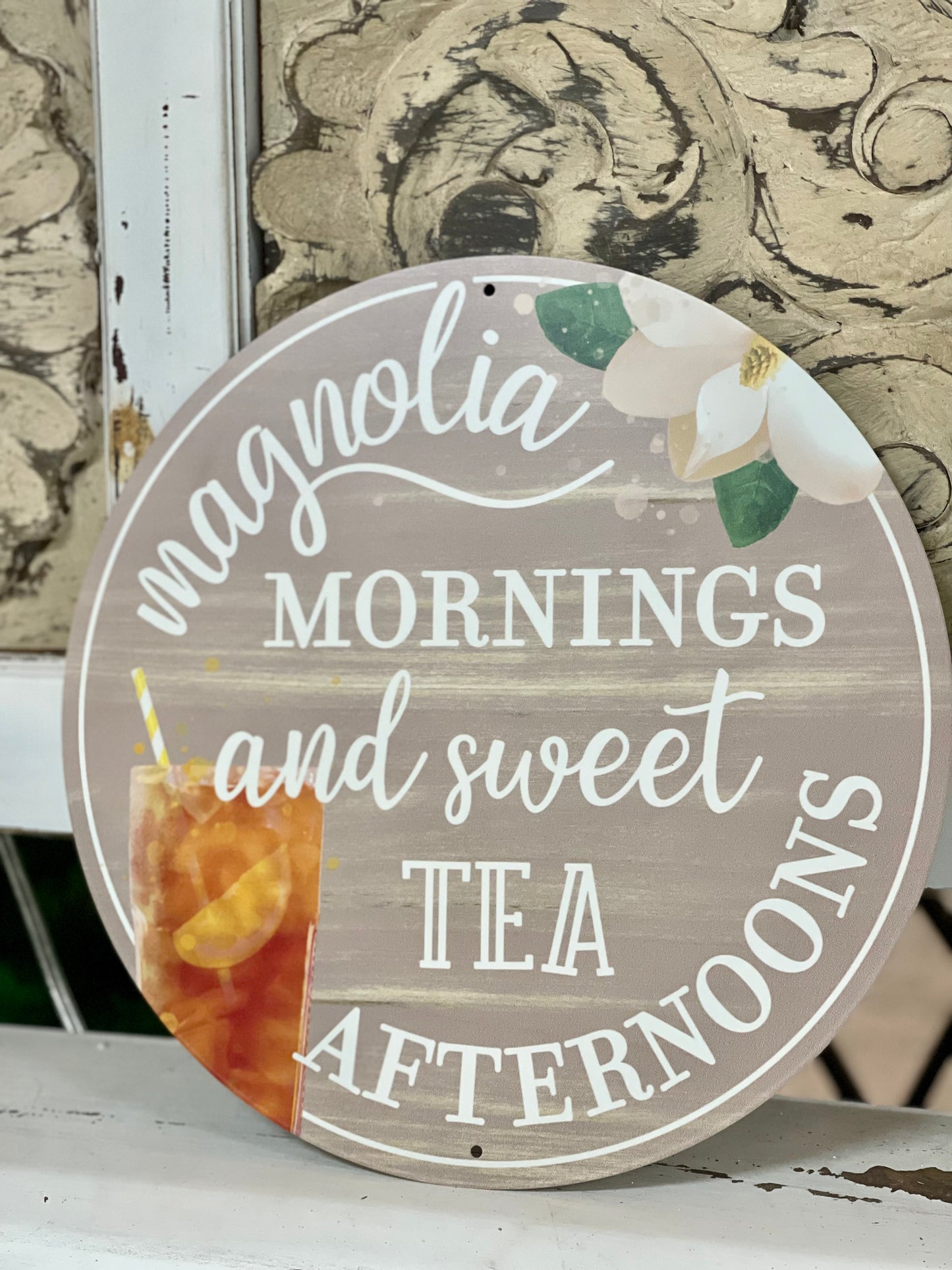 Magnolia Mornings And Sweet Tea SIgn