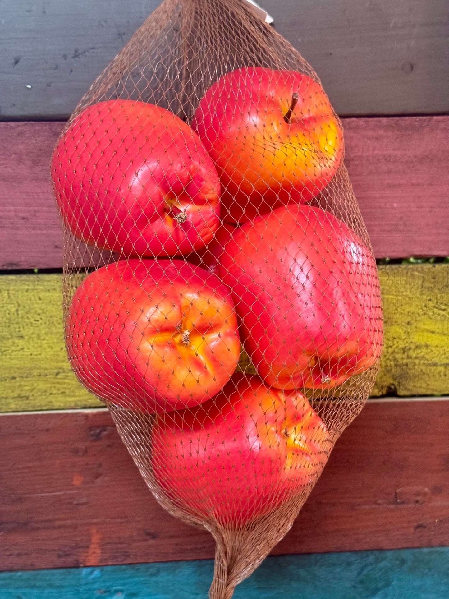 Faux Red Apples Six Per Bag