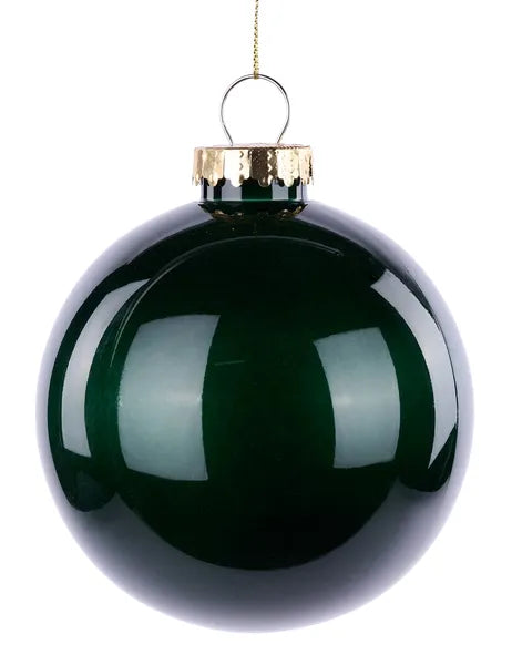 4.75 Inch Hunter Green Lacquer Ornament Ball