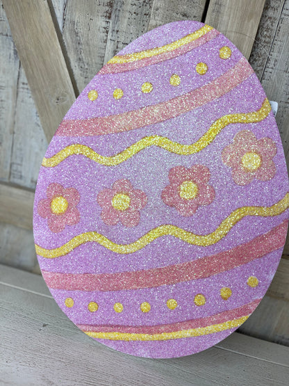 Glittered Eva Easter Eggs Three Styles
