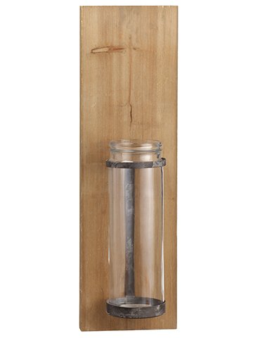 23.5 Inch Glass Wall Vase