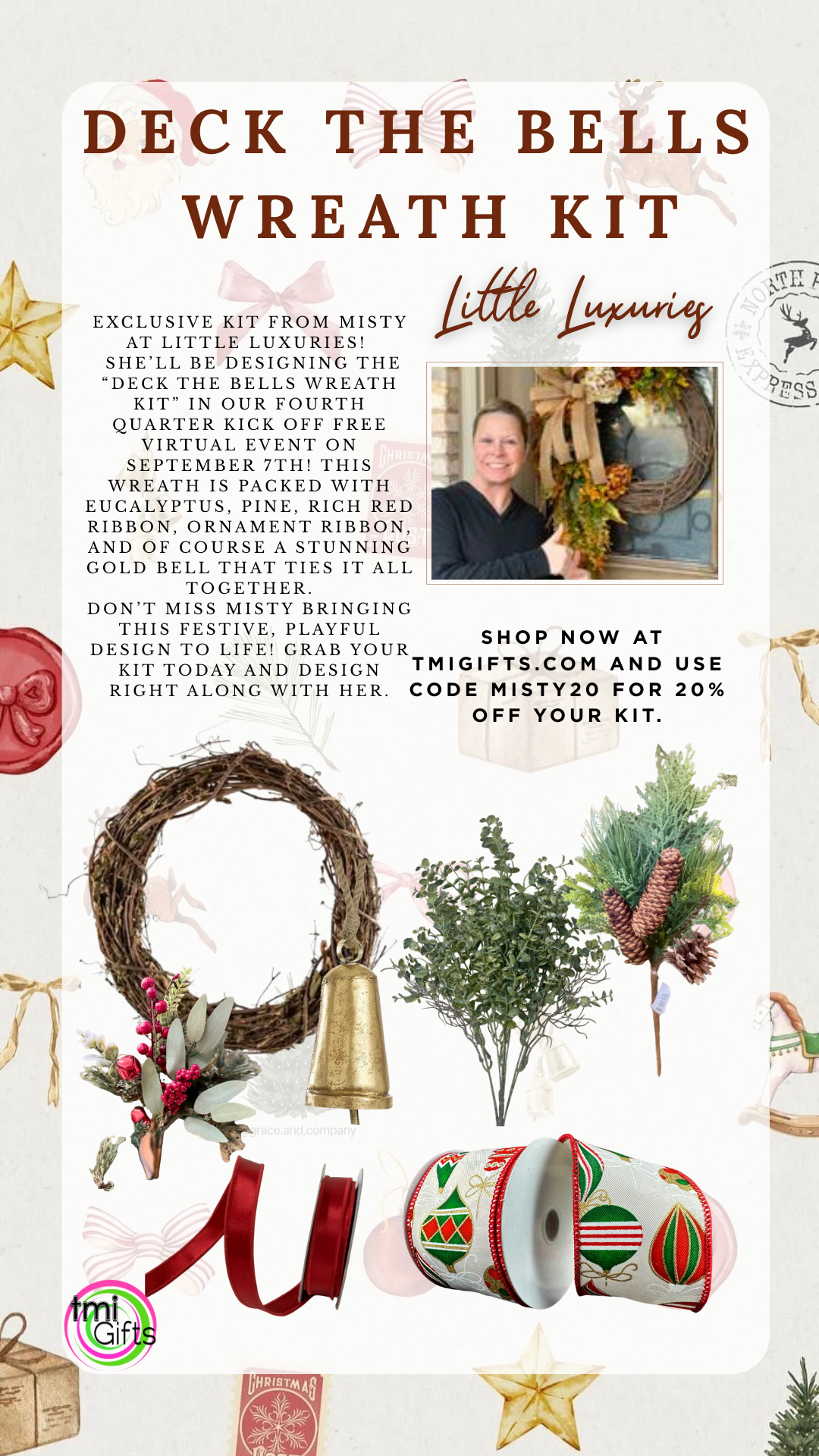 Deck The Bells Wreath Kit By Little Luxuries