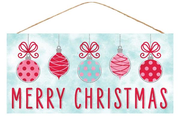 12.5 Inch Retro Merry Christmas Wooden Sign
