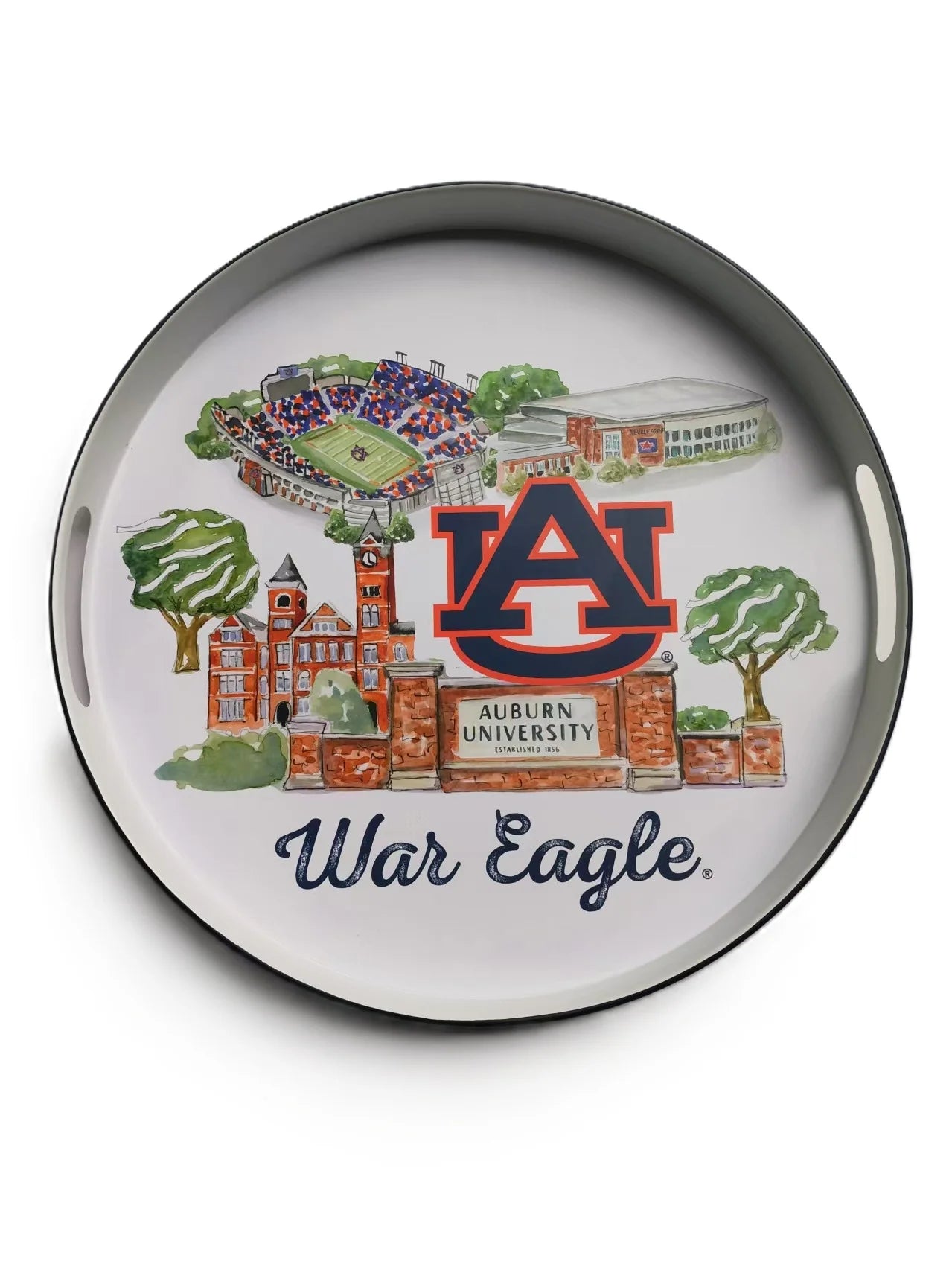 Auburn Landmark Round Tray