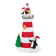 7.5 Ft LED Lighthouse with Beacon Inflatable