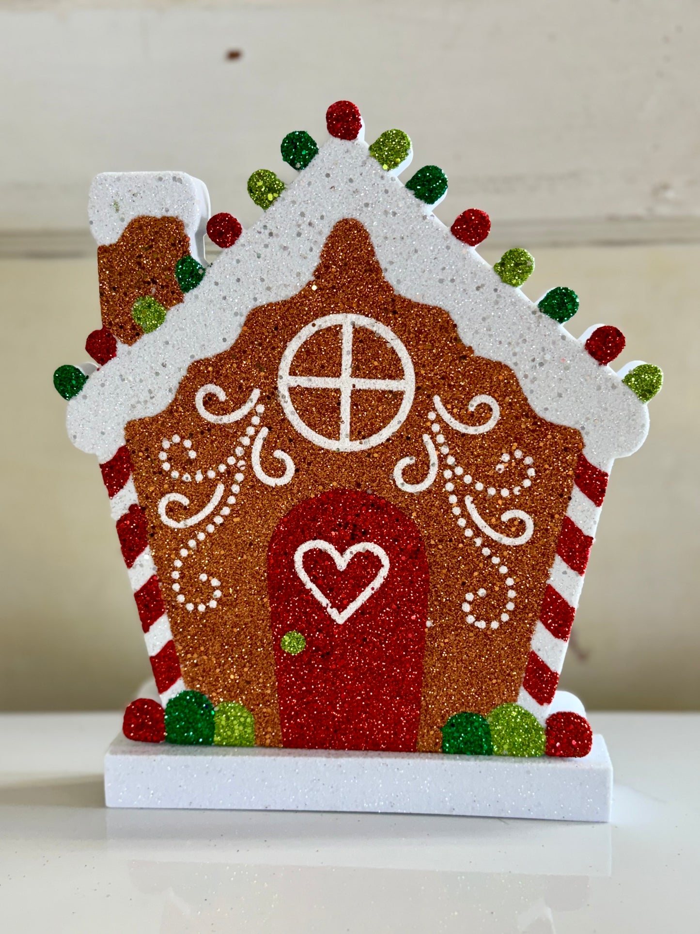 8.75 Inch Eva Gingerbread House Shelf Sitter