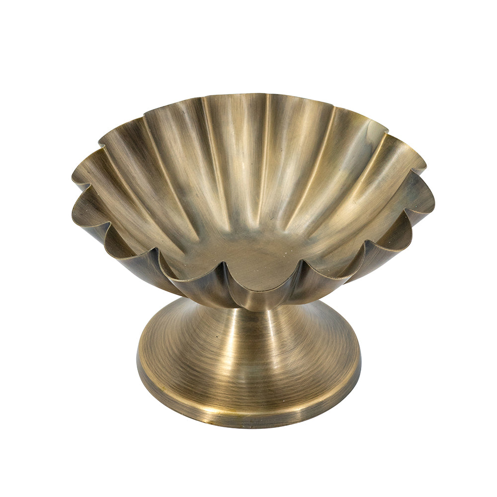 6.5 Inch Bronze Iron Decorative Pedestal Bowl