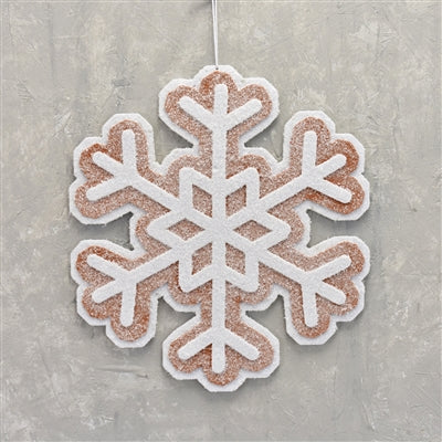 16.5 Inch Giant Gingerbread Snowflake Cooking Hanging Ornament
