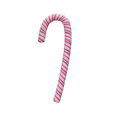 24 Inch Pink Blue And White Chenille Bight Christmas Candy Cane