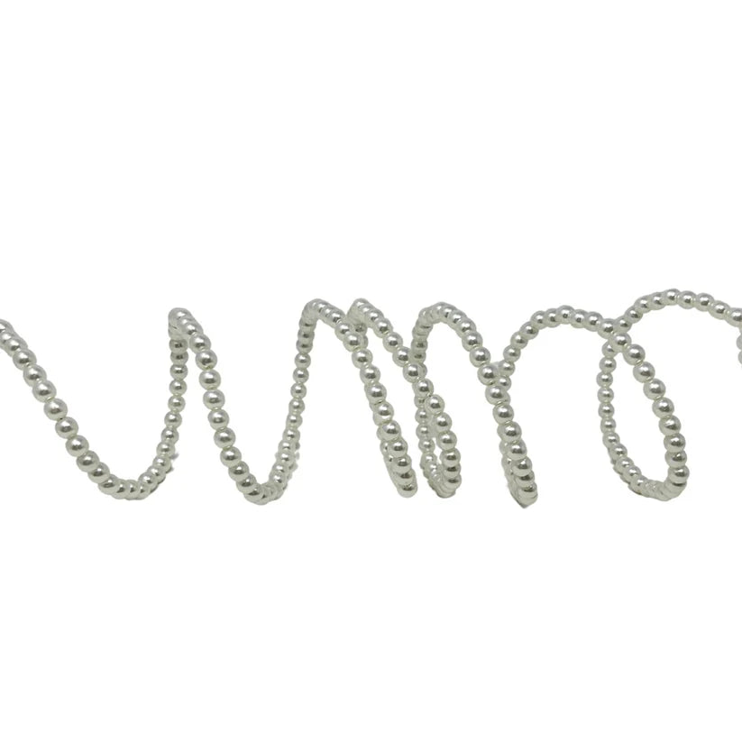 94 Inch Faux Pearl Bead Wired Garland