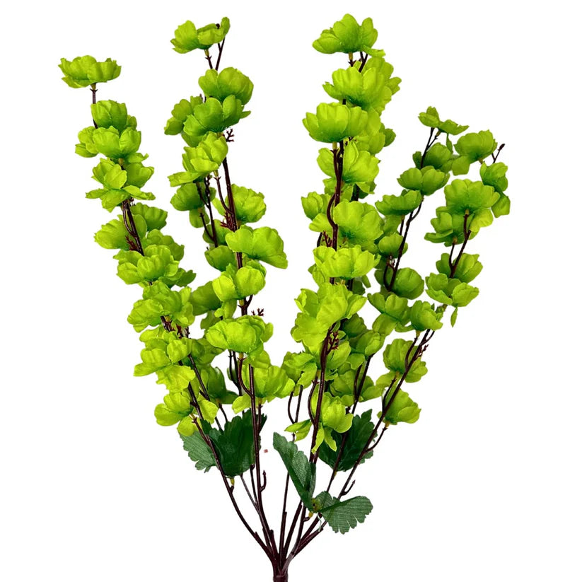 18 Inch Lime Green Cherry Blossom Bush