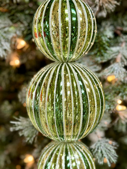 22 Inch Gold And Green Mercury Ball Finial