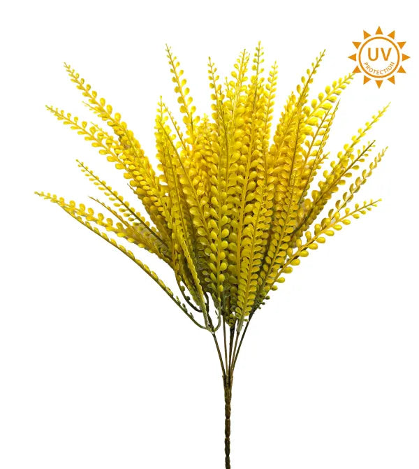 15 Inch Yellow Bead Grass Bush