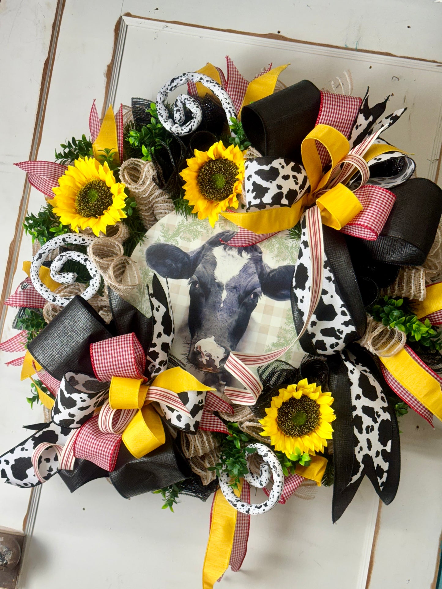 Cow Wreath By Sweet Girl Design Co