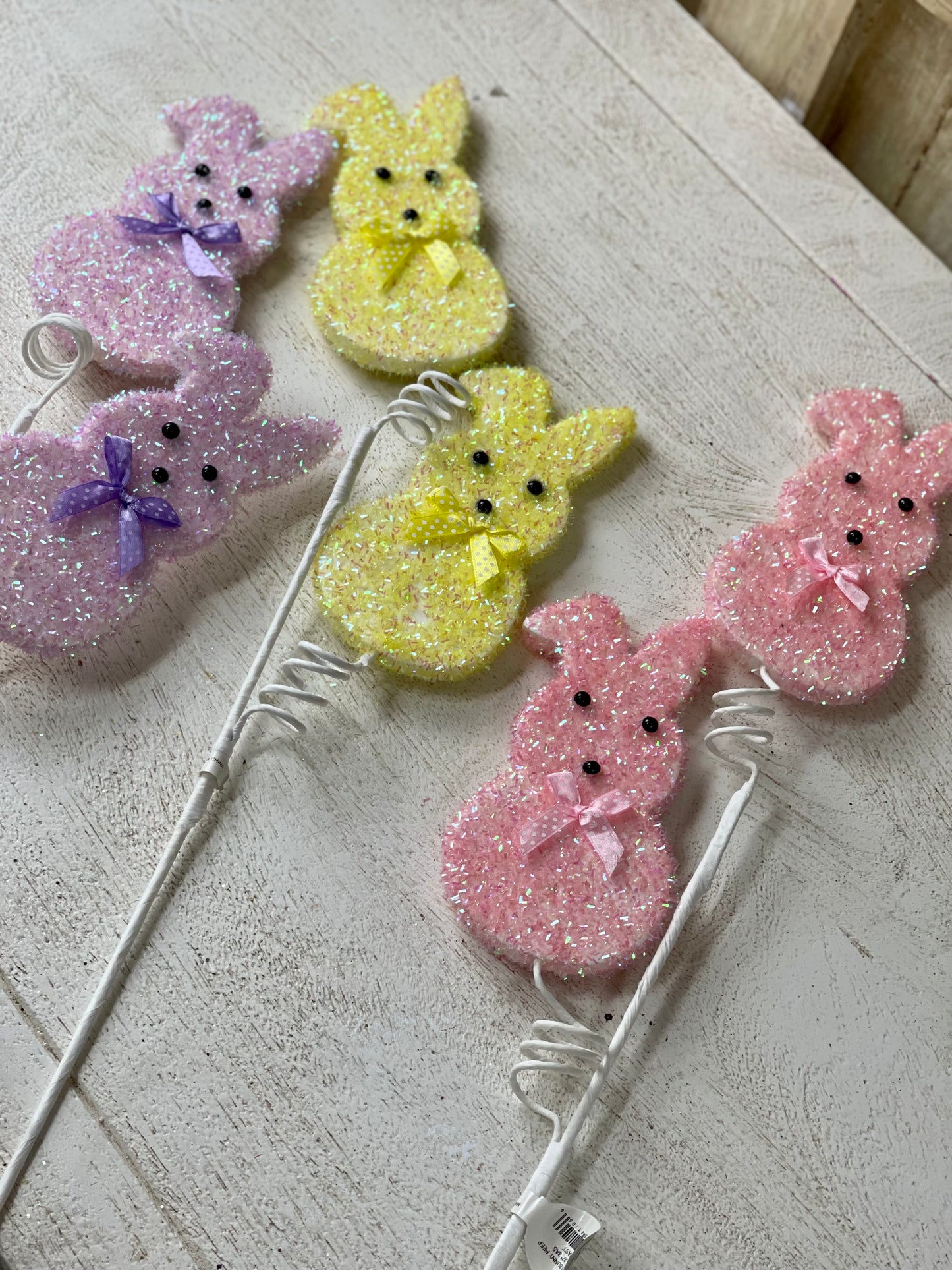 Sugared Bunny Peep Spray Three Colors