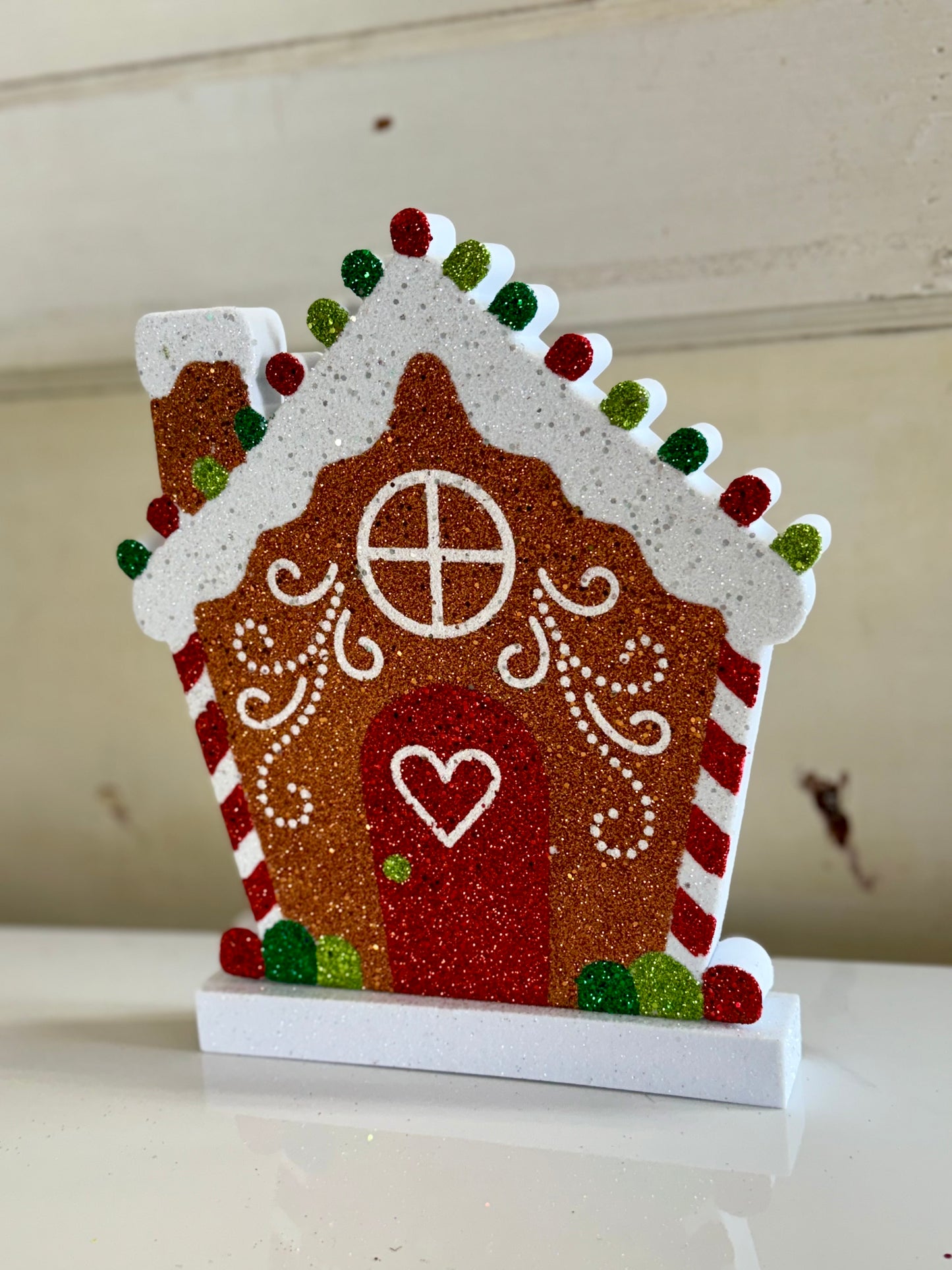 8.75 Inch Eva Gingerbread House Shelf Sitter