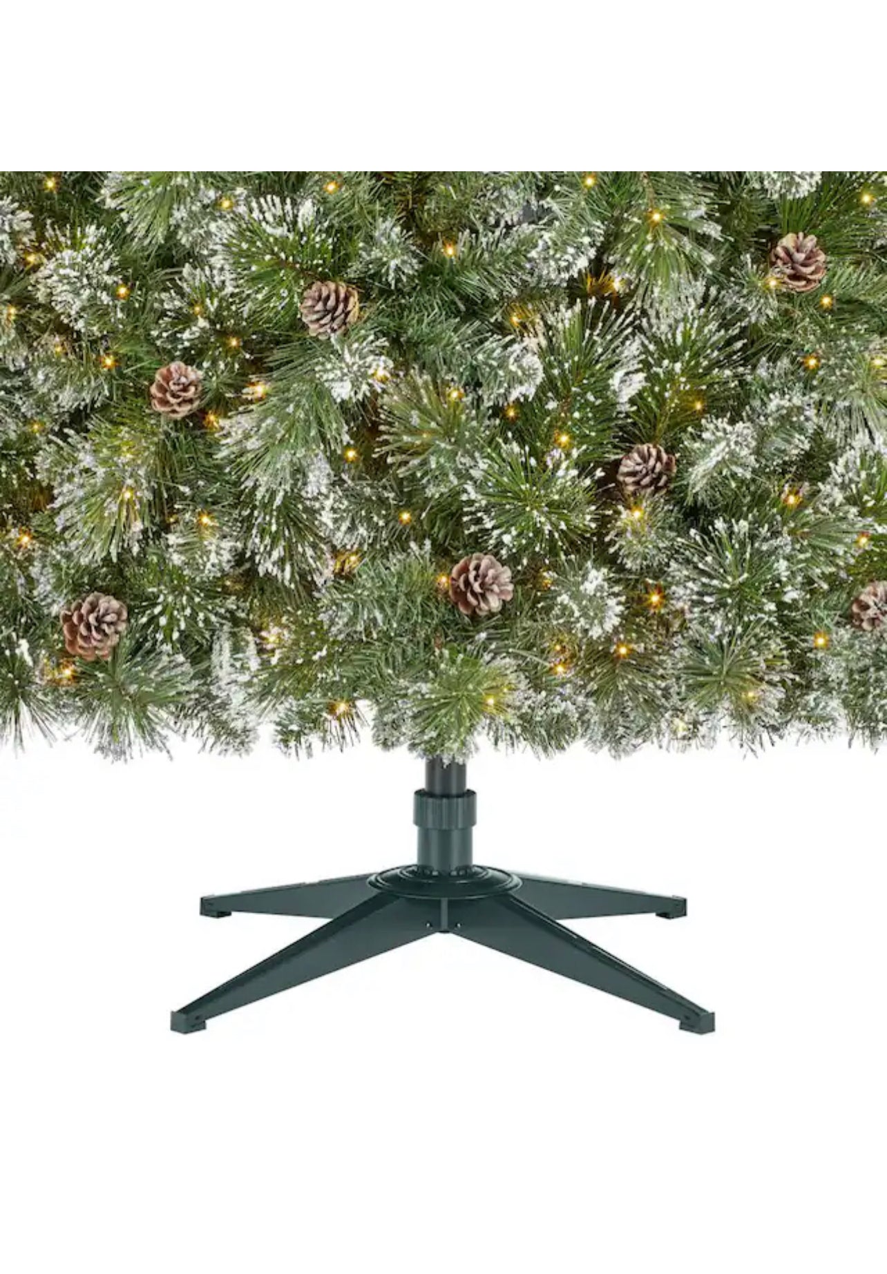 Home Accents Holiday 9  Foot Sparkling Amelia Pine LED Pre-Lit Tree Open Box