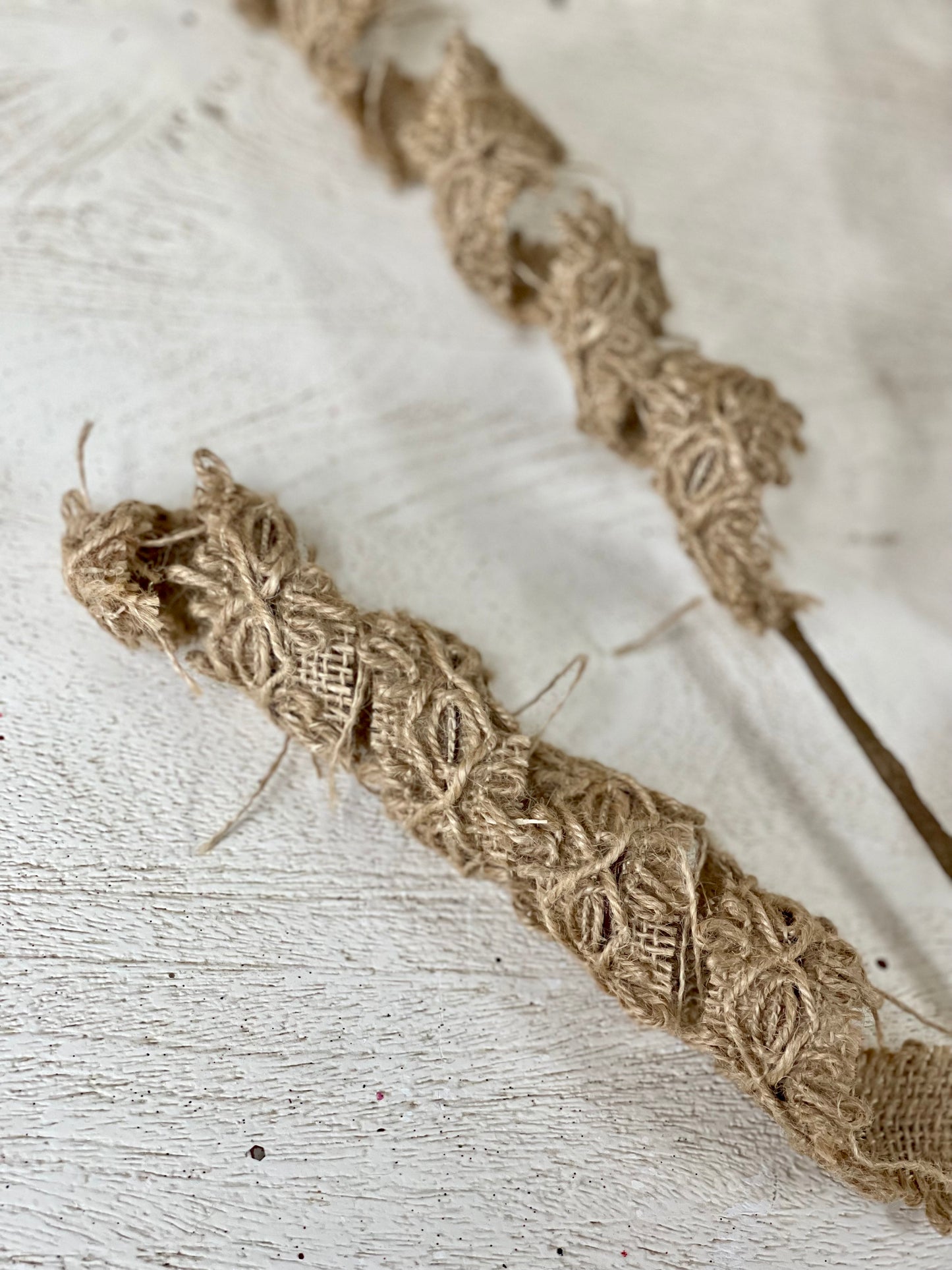 32 Inch Burlap Rope Flower Spray