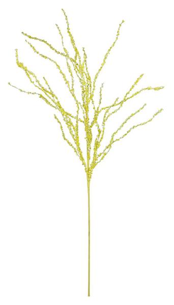 Yellow Beaded Curly Twig Spray