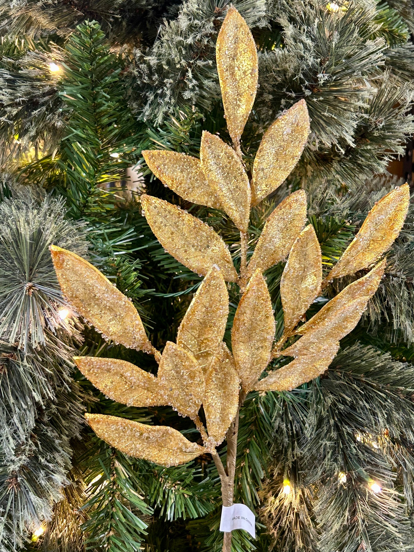 21 Inch Gold Leaf Spray