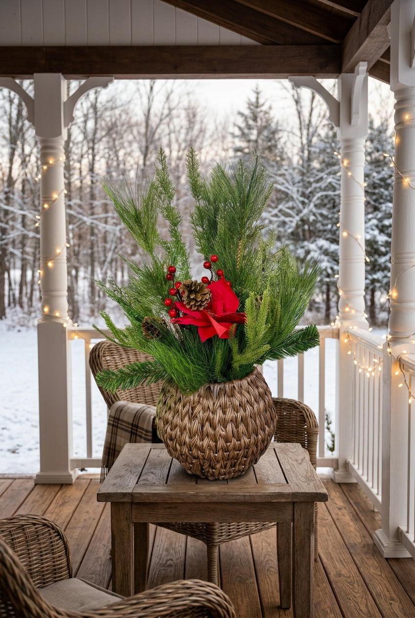 Wondershop 30 Inch Potted Un-Lit Greeney Arrangement