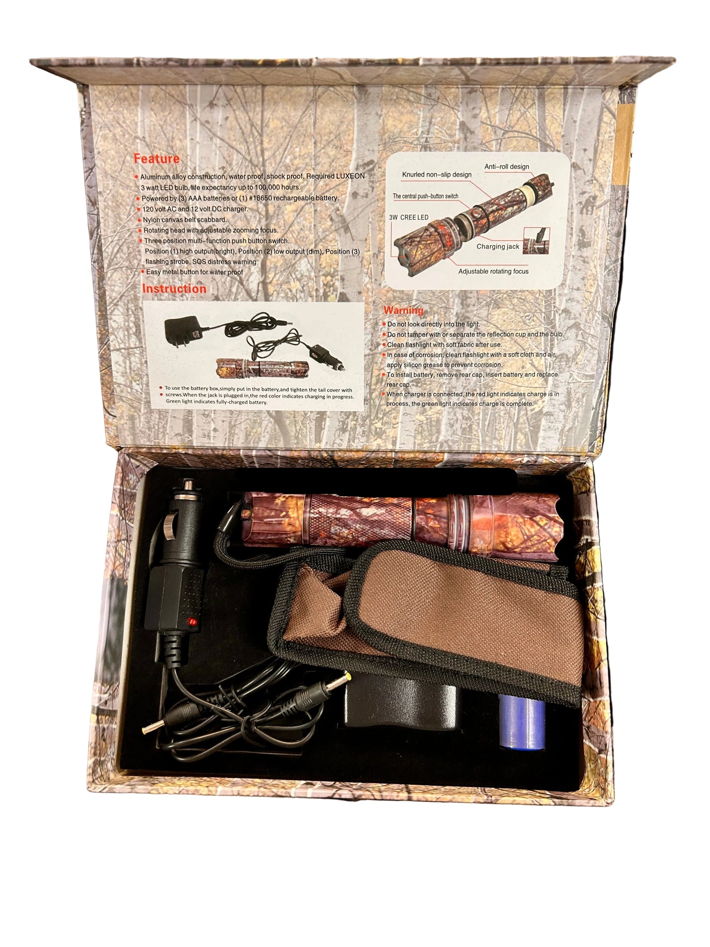 Camo Multi Sport Flashlight