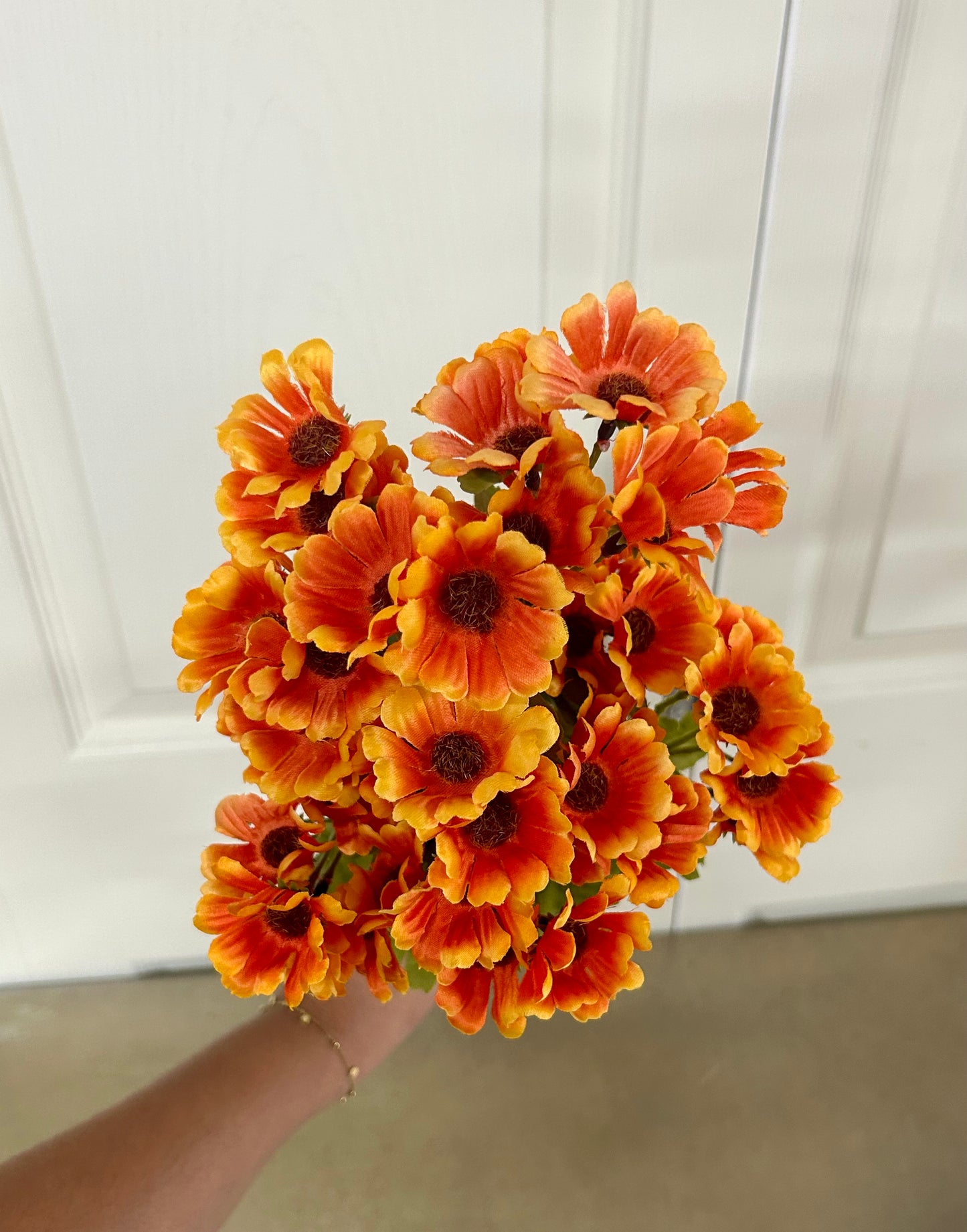19.5 Inch Orange Wild Daisy Bush