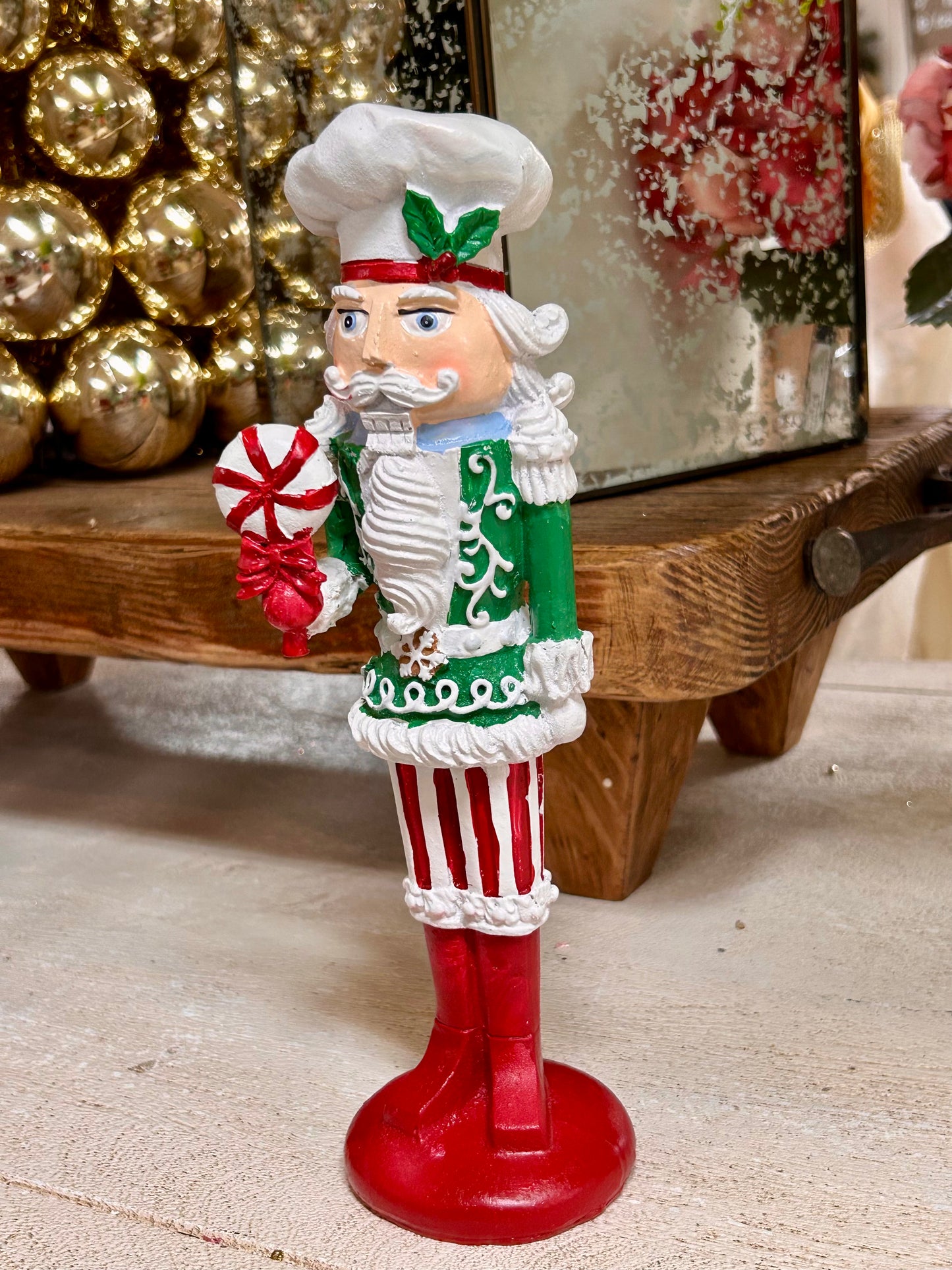 10.5 Inch Resin Gingerbread Nutcracker Two Styles