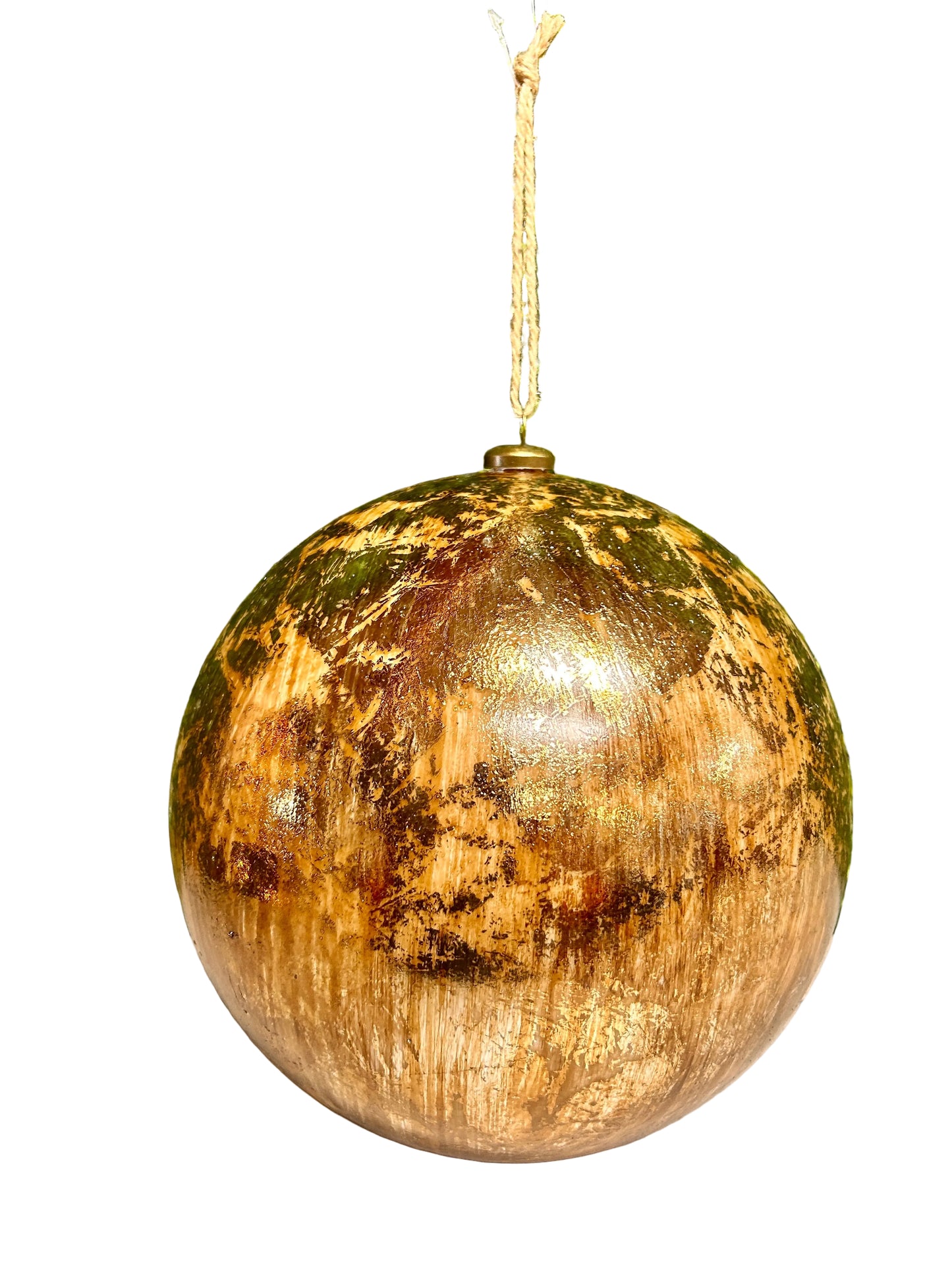 10 Inch Gold Ball Ornament