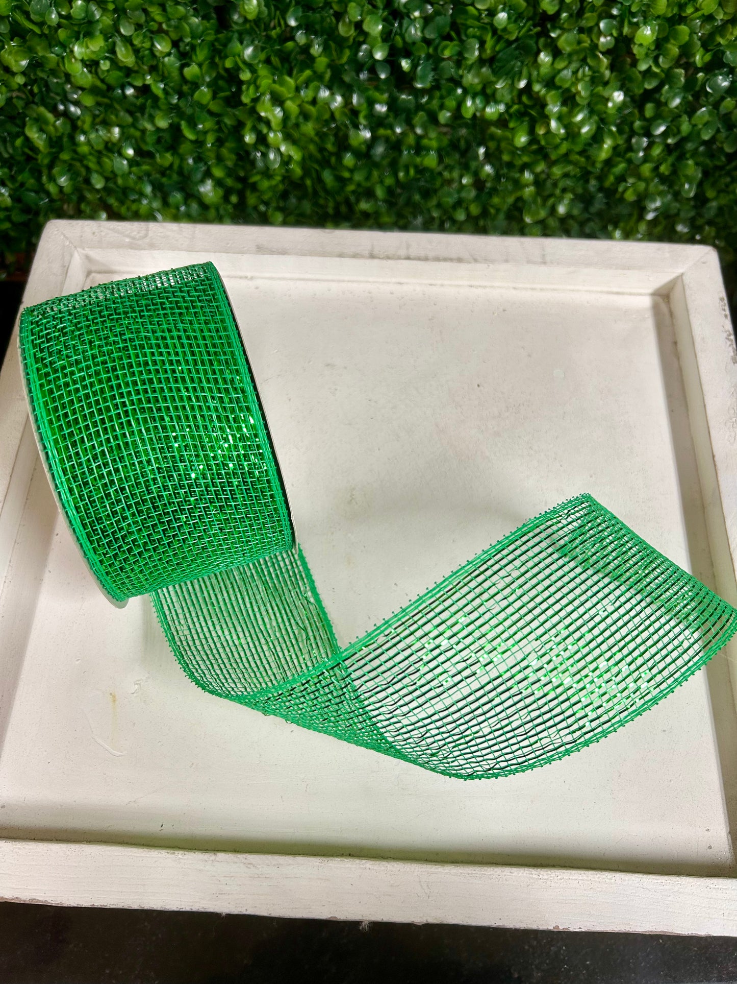 3 Inch By 20 Yards Designer Netting Kelly Green With Emerald Glamour